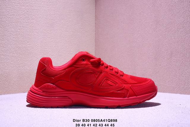 Genuine Dior B30 mesh fabric thick-soled lace-up casual low-top sneakers for me