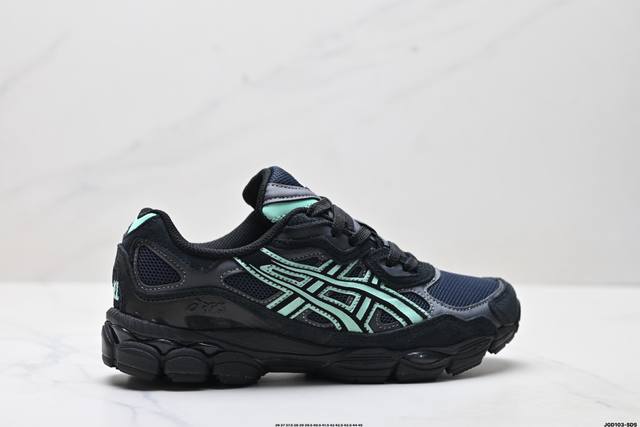 Company-level Asics Gel-Nyc Asics breathable mesh upper with some synthetic leat