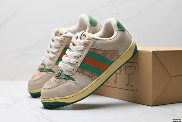 Company-level Gucci Distressed Screener Sneaker Gucci Dirty Shoes Series Officia