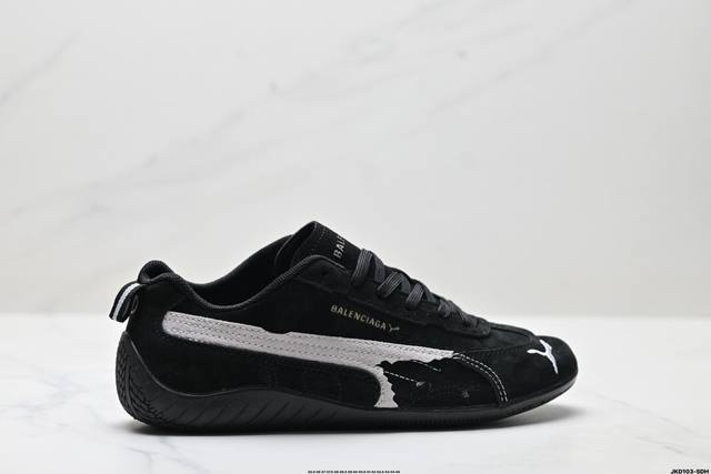 Company-level Puma X Balenciaga Speedcat series thin-soled shoes, cowhide suede