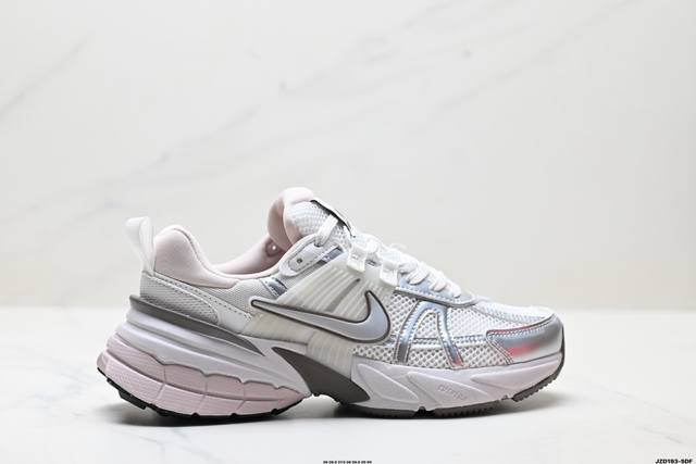 Authentic Nike V2K Run running shoes, retro style mesh breathable sneakers in gr