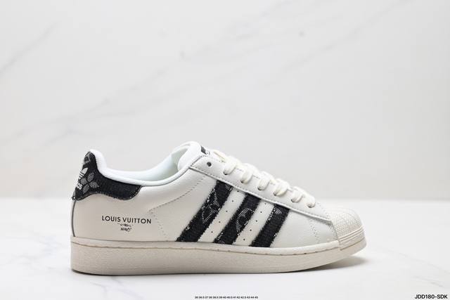 Company-level Adidas Originals Superstar Adidas clover shell head 'Diy' series