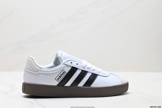 Genuine Adidas Vl Court versatile single product Suede suede non-slip wear-resi