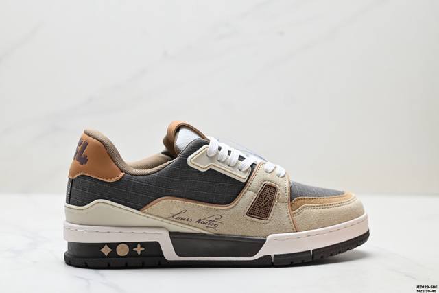 Genuine Louis Vuitton Trainer Sneaker Low New Lv Louis Vuitton casual sports cu