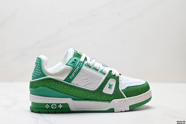 Genuine Louis Vuitton Trainer Sneaker Low New Lv Louis Vuitton casual sports cu