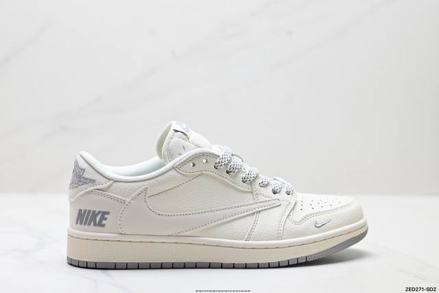 Corporate-grade Nike Air Jordan 1 X Travis Scott Aj1 inverted hook Joe One inve