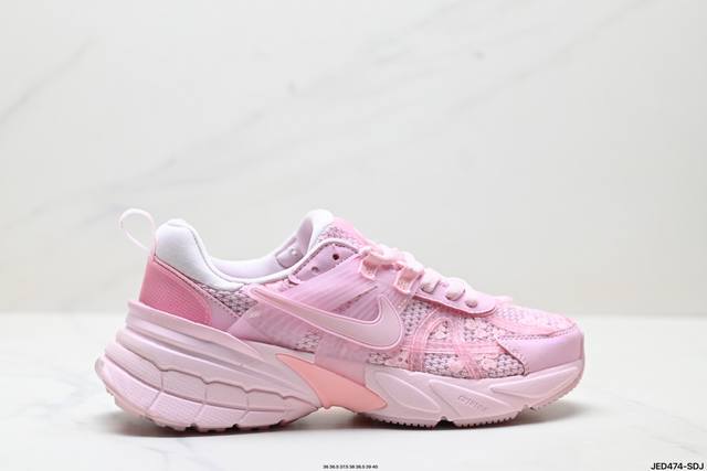 Corporate-level Nike V2K Run running shoes, retro style mesh breathable sneaker