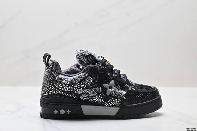 Genuine Louis Vuitton Trainer Sneaker Low New Lv Louis Vuitton casual sports cu