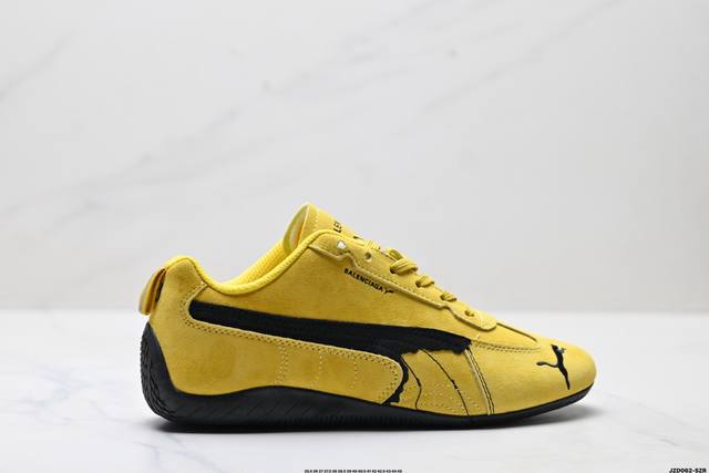 Company-level Puma X Balenciaga Speedcat series thin-soled shoes, cowhide suede