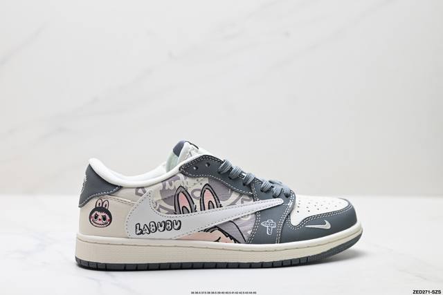 Corporate-level Nike Air Jordan 1 X Travis Scott Aj1 inverted hook Joe One inve