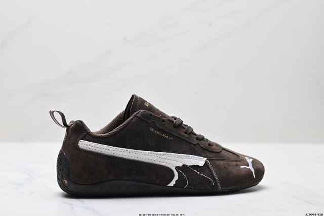 Company-level Puma X Balenciaga Speedcat series thin-soled shoes, cowhide suede