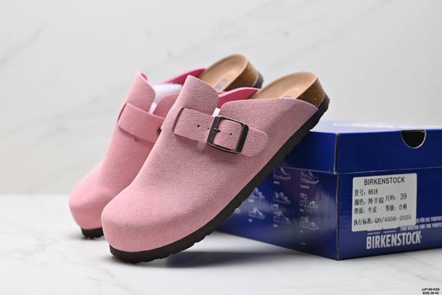 Authentic Birkenstock Boston Suede Shearling Birkenstock Boston series low-top c