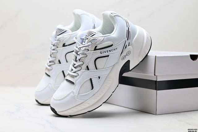 Corporate-level Givenchy 001-2 round-toe lace-up low-top casual shoes DDD. The