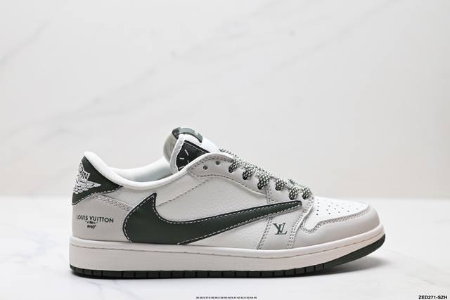 Corporate-grade Nike Air Jordan 1 X Travis Scott Aj1 inverted hook Joe One inve