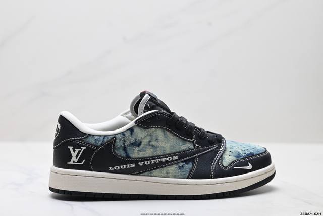 Corporate-grade Nike Air Jordan 1 X Travis Scott Aj1 inverted hook Joe One inve