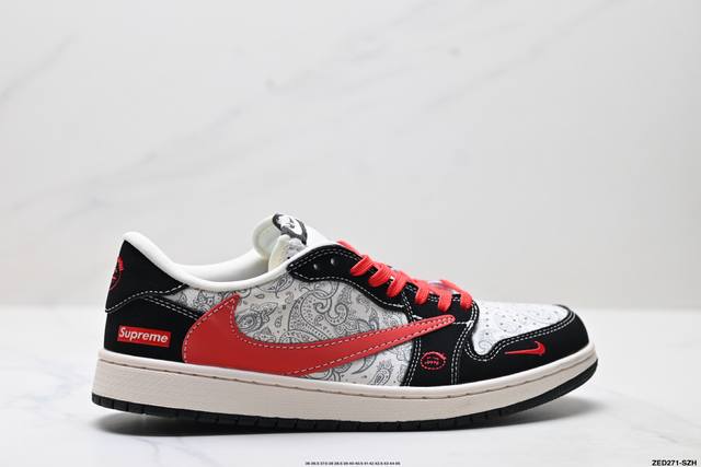 Corporate-level Nike Air Jordan 1 X Travis Scott Aj1 inverted hook Joe One inve
