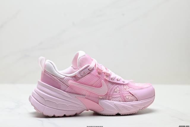 Corporate-level Nike V2K Run running shoes, retro style mesh breathable sneaker