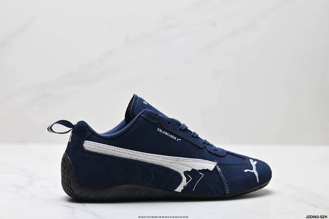 Company-level Puma X Balenciaga Speedcat series thin-soled shoes, cowhide suede