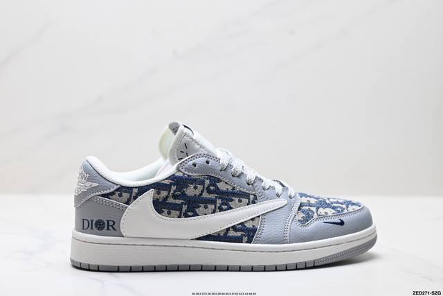 Corporate-level Nike Air Jordan 1 X Travis Scott Aj1 inverted hook Joe One inve