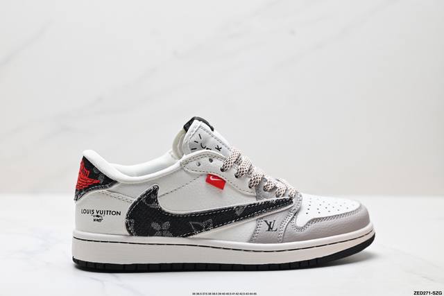 Corporate-level Nike Air Jordan 1 X Travis Scott Aj1 inverted hook Joe One inve