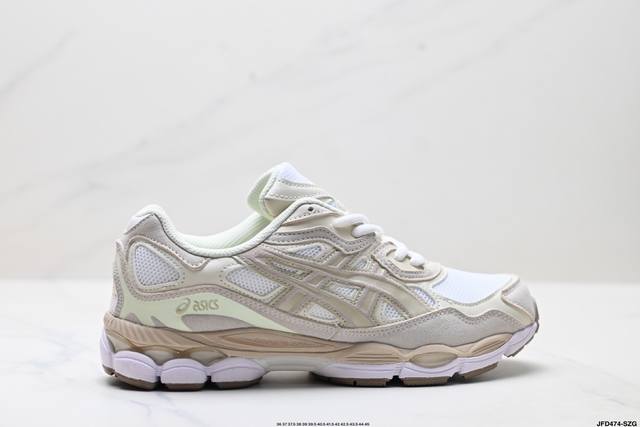 Company-level Asics Gel-Nyc Asics breathable mesh upper with some synthetic leat