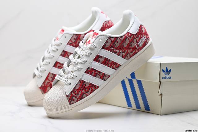 Company-level Adidas Originals Superstar Adidas clover shell head 'Diy' series