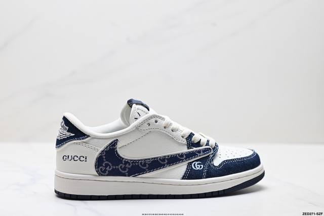 Corporate-level Nike Air Jordan 1 X Travis Scott Aj1 inverted hook Joe One inve