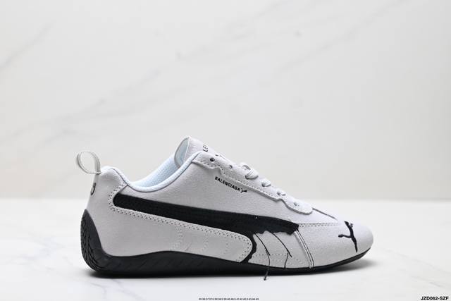 Company-level Puma X Balenciaga Speedcat series thin-soled shoes, cowhide suede