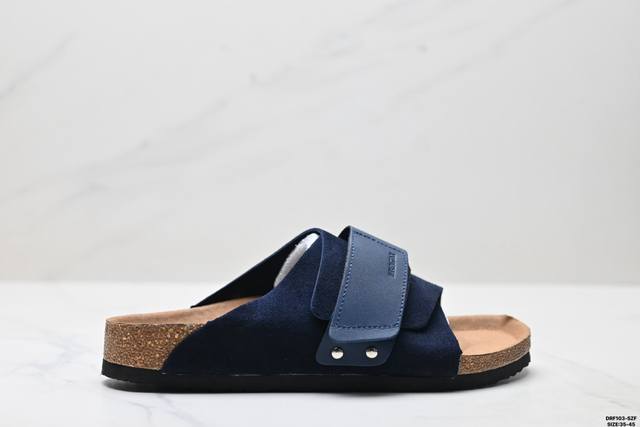 Birkenstock half-slip sandal series Chrome Hearts double buckle metal buckle de