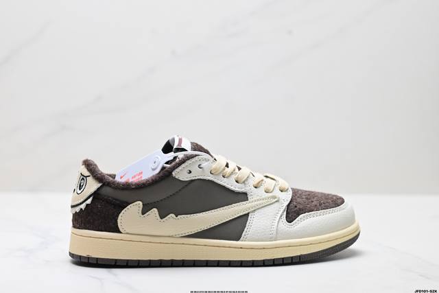 Corporate-level Nike Air Jordan 1 X Travis Scott Aj1 inverted hook Joe One inve