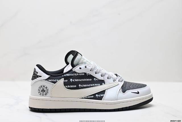 Corporate-level Nike Air Jordan 1 X Travis Scott Aj1 inverted hook Joe One inve