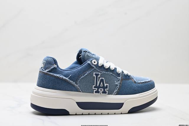 Company-level Mlb Chunky Liner Denim Trendy and versatile thick-soled height-enh