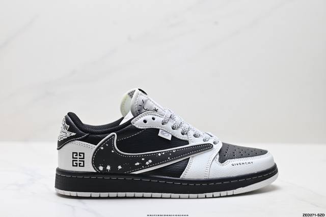 Corporate-level Nike Air Jordan 1 X Travis Scott Aj1 inverted hook Joe One inve