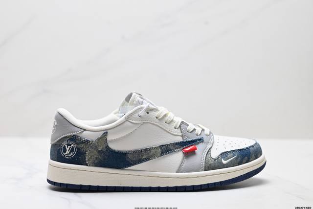 Corporate-grade Nike Air Jordan 1 X Travis Scott Aj1 inverted hook Joe One inve