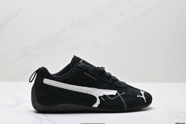 Company-level Puma X Balenciaga Speedcat series thin-soled shoes, cowhide suede