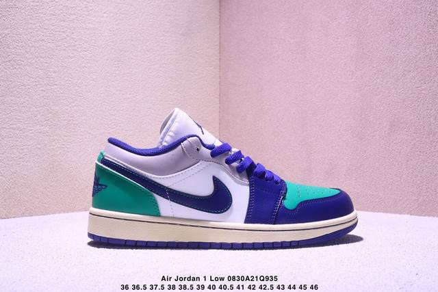 Nike Jordan Air Jordan 1 Low Aj1, a low-top, retro, casual basketball shoe. This