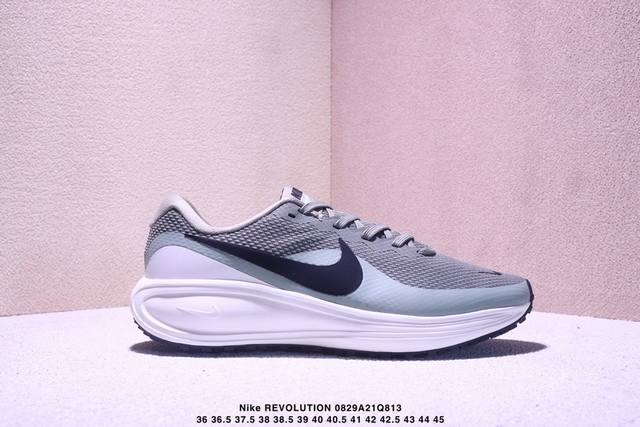 Corporate-grade Nike Revolution 8 breathable low-top running shoes combine a sw