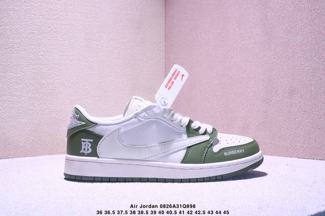Corporate-level Nike Air Jordan 1 X Travis Scott Aj1 reverse hook Joe 1 reverse