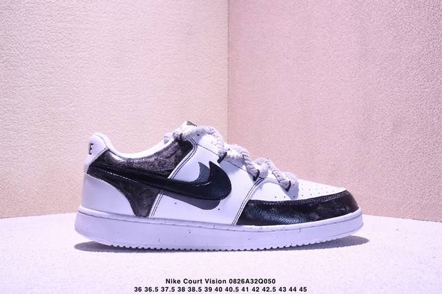 Corporate-grade Nike Court Vision 1 Low "Phantom Cross" hand-painted graffiti c