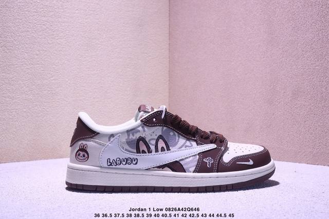 High-end custom Travis Scott x Jordan 1 Low "Labubu Labubu collaboration" Jordan