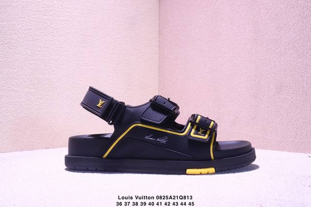 Purely original Louis Vuitton Trainer sandals, comfortable and versatile summer
