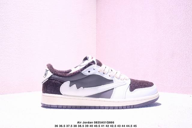 Company-level Nike Air Jordan 1 X Travis Scott Aj1 reverse hook Joe one reverse
