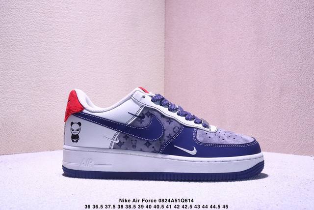 High-end customized Nike Air Force 1 '07 Low Violent Bear co-branded three smal