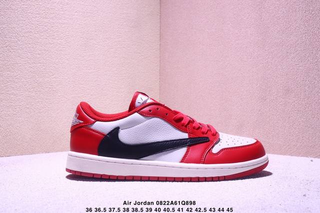 Company-level Nike Air Jordan 1 X Travis Scott Aj1 inverted hook Joe One invert
