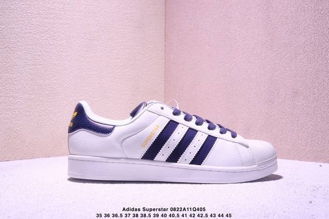 True label half size Adidas Originals Superstar classic shell head series low-t