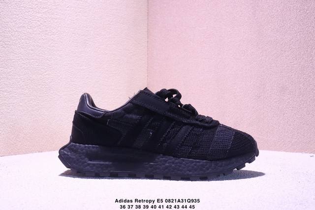 Corporate-level Adidas Retropy E5 Adidas new sports casual popcorn clover thick