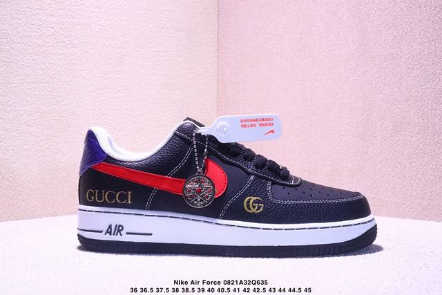 Limited edition overseas sale! Corporate-grade Nike Air Force 1 '07 Low "Gucci