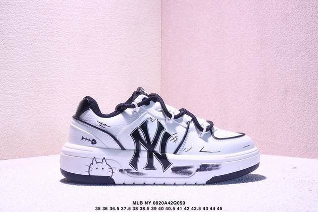 Company-level Mlb Ny printed internet celebrity dad shoes graffiti prank with 6c