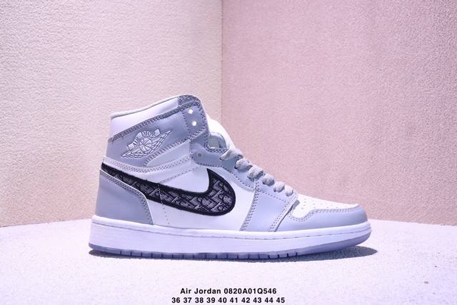 Air Jordan 1 Mid Grey Sail Mid-top Small Dior 2.0 Aj1 Jordan 1 Generation Aj1 Jo