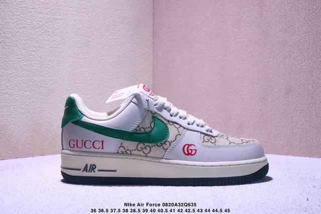 Limited edition overseas sale! Corporate-grade Nike Air Force 1 '07 Low "Gucci